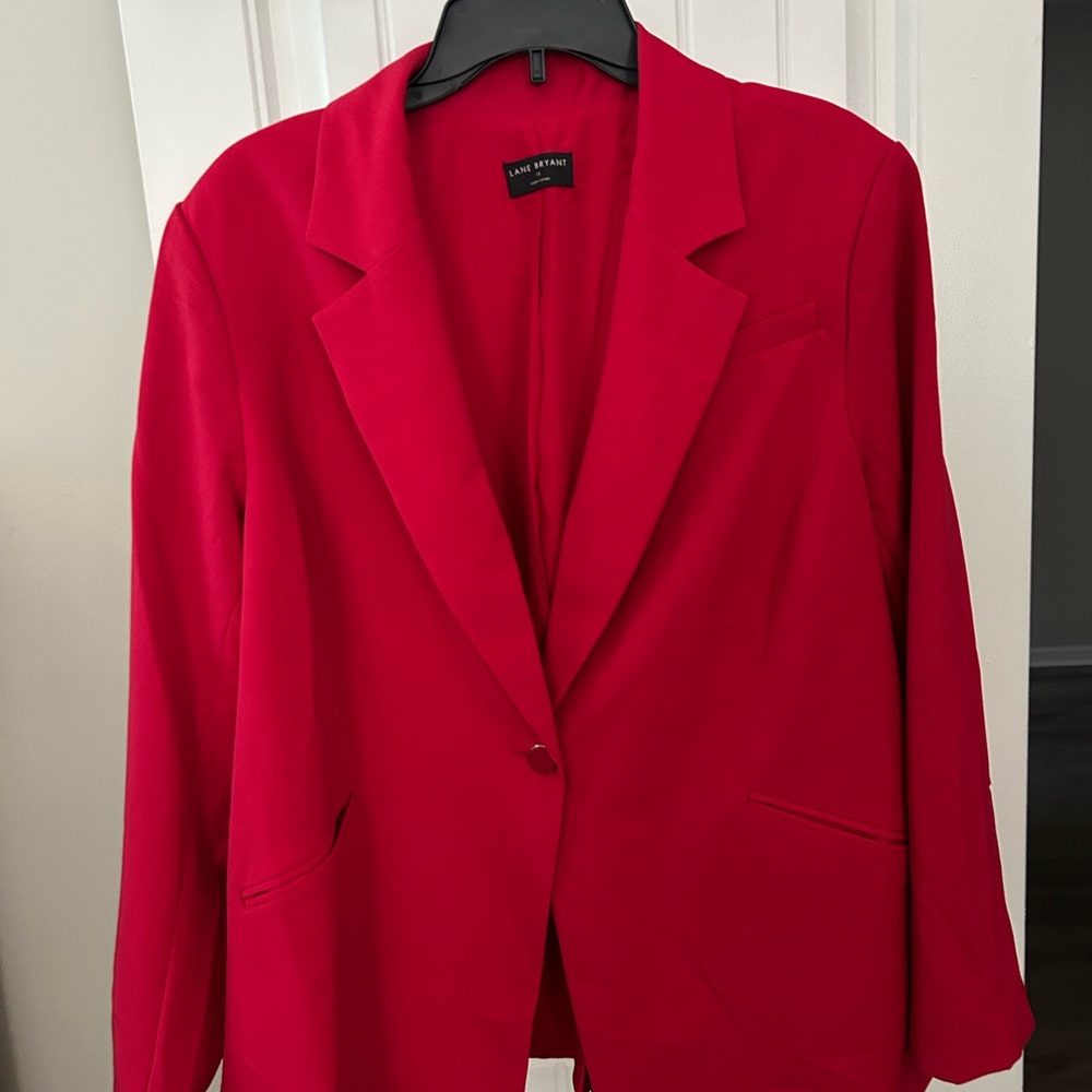 Lane Bryant Bold Red Women's Blazer